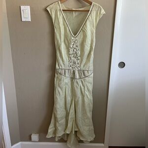Max Studio Handwoven Linen Silk Dress Size 8